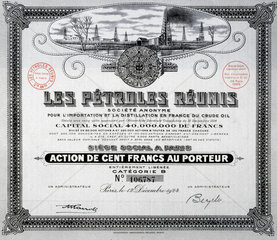Share certificate  Brazil  28 March 1925.