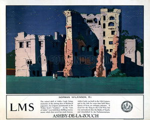 ‘Ashby-de-la-Zouch’  LMS poster  1923-1947.