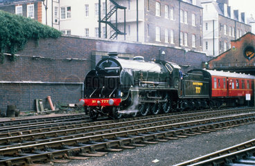 Southern Railways steam locomotive no 777  c 1980s.