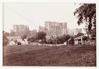 'Kenilworth Castle  from the Castle Hill'  c 1880.