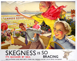 'Skegness is So Bracing'  LNER poster  1923-1947.