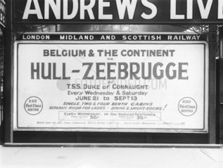 Poster at Manchester Victoria Station  June 1930.