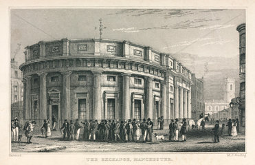 Manchester Cotton Exchange  Lancashire  1835.