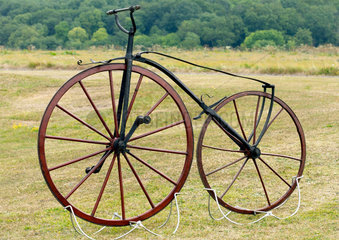 English-built boneshaker bicycle  c 1869.