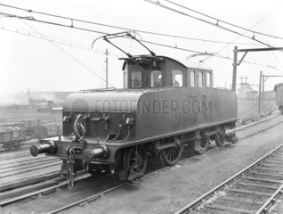 Electric locomotive at Aintree  1912