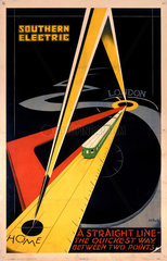 ‘The Quickest Way Between Two Points'  SR poster  1931.