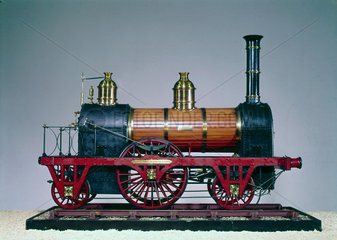 A standard railway locomotive of 1845.