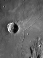 Triesnecker Crater and Rille  18 March 2005.