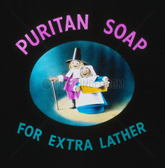 'Puritan Soap for Extra Lather'  advertisement  1940-1950.