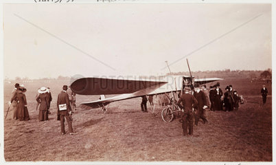 Bleriot monoplane  Hendon Aerodrome  North London  1911.