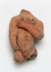 Votive offering in the form of a pregnant woman  Roman  c 100 BC -200 AD.