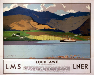 'Loch Awe'  LMS/LNER poster  1923-1947.