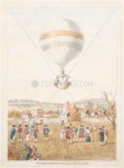 Sadler’s balloon ascent from Hackney  12 August 1811.