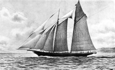 Lord Kelvin's sailing yacht 'Lalla Rookh'  c 1860-1900.