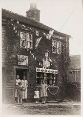 Decorated house  Yorkshire  1937.