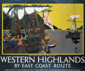 '’Western Highlands by East Coast Route’  LNER poster  1939.