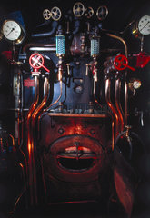 Footplate of the 'Mallard' 4-6-2 steam