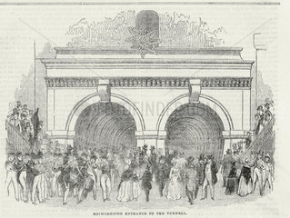 Rotherhithe entrance to the Thames Tunnel  London  25 March 1843.