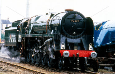 'Evening Star' 2-10-0 Class 9F steam locomotive.