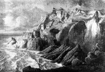 Botallack Mine  St Just  Penwith  Cornwall  1872.