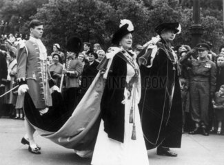 The Queen Mother on official duties  June 1956.