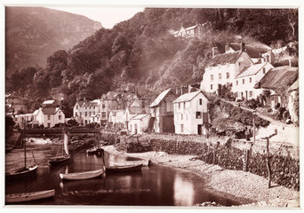 'Lynmouth  From the Pier'  c 1880.