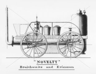 Braithwaite and Ericsson's 'Novelty'  1829.