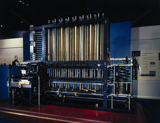 Babbage's Difference Engine No 2 with printing mechanism  February 2001.