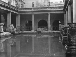 Roman baths at Bath  c 1906.