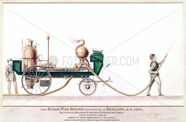 The first steam fire engine  1830.