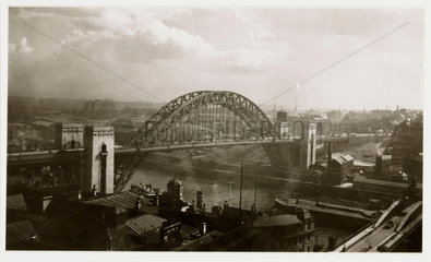Tyne Bridge  Newcastle  c 1935.