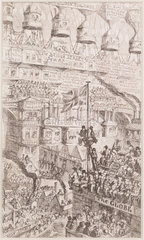 ‘Overpopulation’  satirical ballooning sketch  1851.