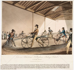 ‘Johnson's Pedestrian Hobby Horse Riding School'  1819.