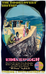 ‘The Booklovers’ Britain: Edinburgh’  LNER poster  1930s.