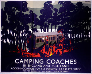 ‘Camping Coaches’  LNER poster  1923-1947.