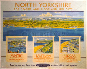 ‘North Yorkshire’  BR (NER) poster  1948-1965.