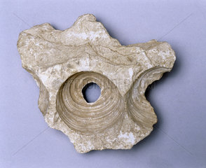 Sandstone blockhead  Egypt  c 3000 BC.
