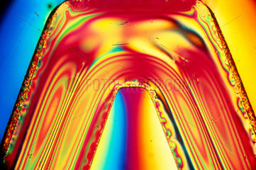 Engineering polymer. Light micrograph in