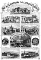 The Metropolitan Underground Railway  1863.