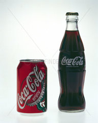Two Coca-Cola soft drinks  late 1990s.