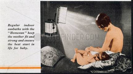 A 'Homesun' solarium advertisement  1939. A