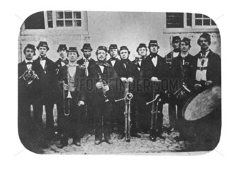 Swindon Works' band  c 1860.
