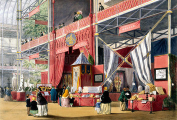 Greek stand at the Great Exhibition  Crystal Palace  London  1851.