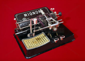 Mignon typewriter  1904.