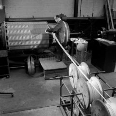 Core winding a transformer  Greenwich  1958.