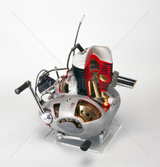 Villiers 'Mark 1H' two-stroke motorcycle engine and gear unit  1956.