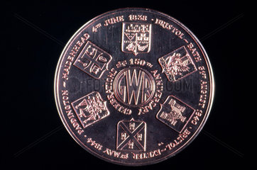 Bronze medal commemorating the 150th annive