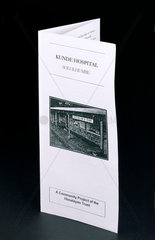 Leaflet giving general information about the Kunde Hospital  Nepal  c 2005.