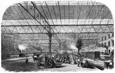 Victoria Station Terminus  Pimlico  London  1861.