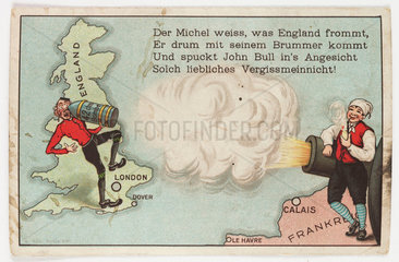 German propaganda postcard  c 1916.